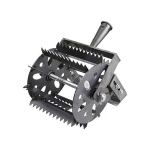 Sarcloir manuel à roue large dentelée en acier au manganèse, outil <span class=keywords><strong>de</strong></span> désherbage DIY pour l'agriculture OEM ODM - Product Image 1