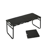 Table de camping tactique pliable multifonctionnelle rectangulaire en acier au carbone pour l'extérieur