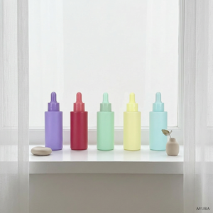 Venta al por Mayor de Botellas de Vidrio con Gotero en Colores Pastel Personalizadas, Frascos de Vidrio Brillante para Suero, Aceites Esenciales y Esencias Faciales - Product Image 3