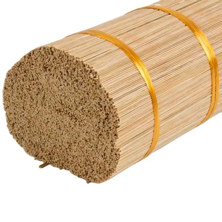 Chinese manufacturers make disposable bamboo incense sticks for incense