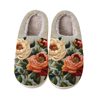 Chaussons pour hommes en fausse fourrure de lapin douce et moelleuse, à bout fermé, chauds pour l'hiver, confortables pour la maison et la chambre