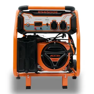 BS6500-II 5KW 220v work up to 9H portable gasoline generator with manual