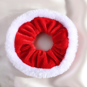 Nuevo Coletero Rojo de Invierno, Accesorio Elástico para el Cabello, Coletero con Diseño Navideño a Cuadros - Product Image 4