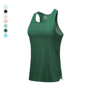 Chaleco deportivo de verano para mujer, camiseta sin mangas transpirable con cuello cuadrado, ligera y de secado rápido, para entrenamiento de atletismo, maratón y deportes - Product Image 2