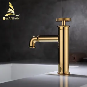 Luxury Toilet Basin Faucets Solid Brass Vanity Water Tap Washbasin Faucet Bathroom Sink Faucets Hot and Cold Water Mixers Tap