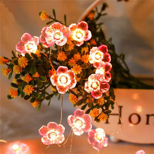 Illuminazione natalizia colore rosa fiore di ciliegio decorativo albero di natale decorazione del giardino <span class=keywords><strong>lampada</strong></span> camera da letto della ragazza soggiorno Display - Product Image 6