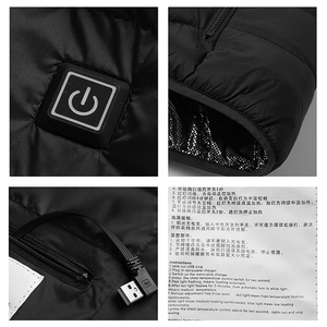 M09 cappotti ricaricabili lavabili antivento da esterno piumino riscaldato a infrarossi con cappuccio per uomo e uomo e donna - Product Image 6