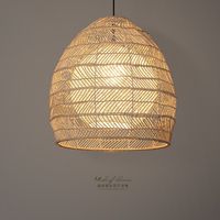 Lampe suspendue créative en rotin d'Asie du Sud-Est, faite à la main, style pastoral rural, pour chambre d'hôtes, salle à manger, balcon, projet de décoration