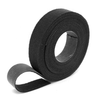 Approvisionnement d'usine Flexible noir et blanc Fitness Nylon réglable auto-adhésif crochet et boucle attache câble attache sangles ruban