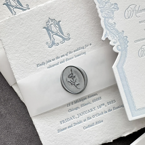 Sang trọng 400g bông giấy ưa thích dập nổi Debossed Thiệp mời đám cưới bán buôn tùy chỉnh thiết kế thanh lịch tiệc cưới - Product Image 4