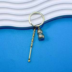 Colgante de llavero con forma de calabaza, colgante de llavero metálico para coche, fuente de productos para tiendas de 1 yuan y 2 yuan. - Product Image 3