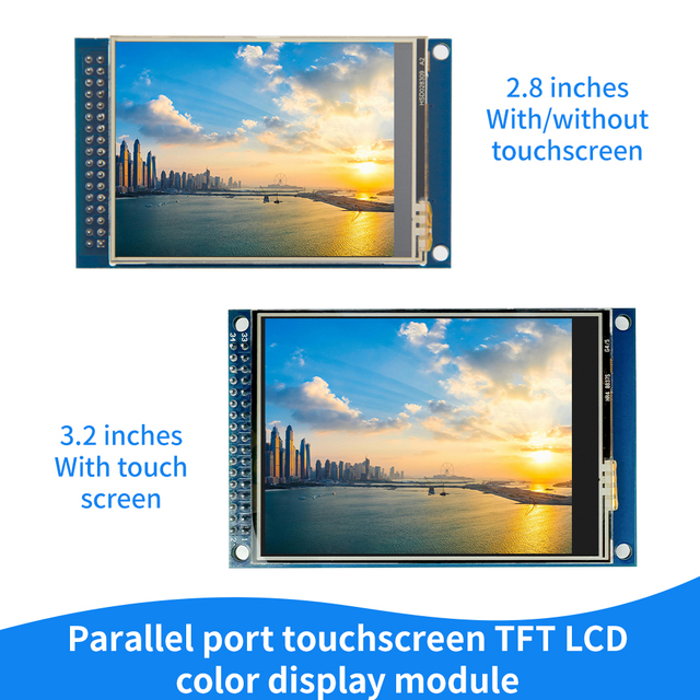 2.8" 3.2" Parallel Port Touchscreen TFT LCD Color Display Screen With SD Card Slot