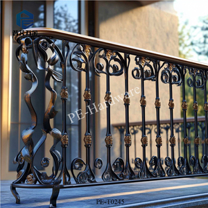 Hiện đại cao cấp tay-giả mạo wrought sắt lan can cho khách sạn Sơn Tĩnh Điện kết thúc chống gỉ DIY lan can tay vịn - Product Image 3