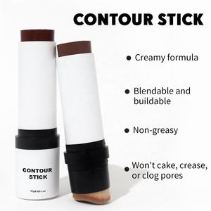 Bâton de maquillage pour le contour du nez à double extrémité cosmétique pour peau noire avec pinceau pour le visage bronzant <span class=keywords><strong>meilleur</strong></span> contour de crème végétalienne vente en gros - Product Image 6