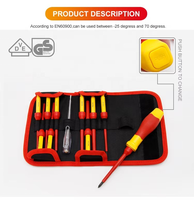 Juego de Destornilladores Intercambiables Aislados VDE 1000V Profesional, 12 Piezas, Acero S2, Kit de Herramientas para Electricistas, Puntas Magnéticas, OEM ODM