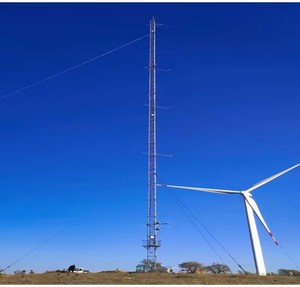 80m Hot Dip Galvanized Guyed Wind Measurement Tower Custom Lattice Wind Monitoring Guyed Tower for Wind Farm Meteorological - Product Image 1