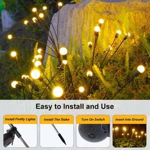 L'éclairage populaire de pelouse de patio de jardin a mené <span class=keywords><strong>la</strong></span> lumière solaire de luciole de lumières extérieures - Product Image 4
