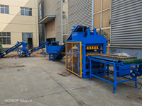 Hby 4-10 Machine de moulage de blocs d'argile de terre à emboîtement hydraulique entièrement automatique pour la fabrication de briques en Ouganda au Mexique