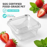 Boîte d'emballage alimentaire transparente en PET de qualité alimentaire jetable avec une épaisseur de 1 à 3 mm, modèle CF-03, pour boulangerie, gâteau, pain, dessert, sushi