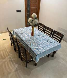 Mantel de Mesa de Comedor de Algodón de Alta Calidad y Juego de 6 Servilletas, Mantel Moderno Decorativo Lavable para Uso en el Hogar, Cocina y Restaurante - Product Image 2