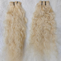 Ombre la plus légère 613 cuticule alignée cheveux vierges blond russe paquet de cheveux humains vierges blonds extension de cheveux humains brésiliens blonds