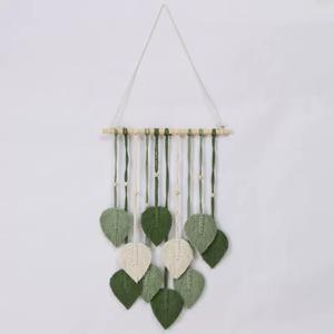<span class=keywords><strong>Tapiz</strong></span> de Pared Colgante de Hojas de Macramé de Poliéster Estilo Bohemio al por Mayor, Decoración de Boda, Decoración Ecológica y Lavable para Sala de Estar - Product Image 2