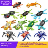 Wandkletternde Gecko-Eidechsen-Modellfigur Elektrisch Kunststoff Kinder Jungen Realistisch Originalverpackung