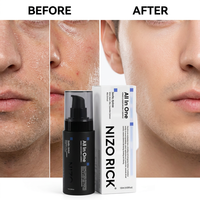 NIZO RICK 120ml Crème visage tout-en-un pour homme, apaisante et hydratante, réparatrice pour peaux sèches, baume après-rasage OEM