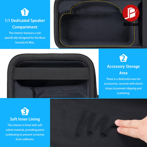 Ốp bảo vệ Buweilian cho loa di động Bose SoundLink Max, vỏ cứng EVA bền chắc, có quai đeo vai và tay cầm, tiện lợi cho việc di chuyển - Product Image 3