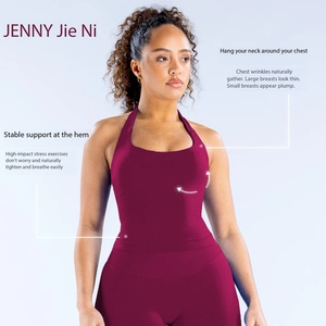 Top sportivo da donna per yoga, reggiseno sportivo imbottito con schiena scoperta per allenamento e fitness - Product Image 3