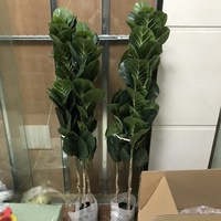 Kunstfigenbaum aus Kunststoff, Künstlicher Geigenblatt-Feigenbaum, Bonsai-Pflanze für Heimdekoration