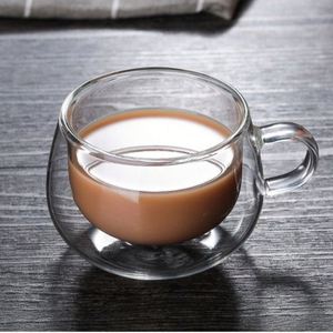 Wholesale 150/250ml Clear Borosilicate Single Wall <b>Glass</b> Reusable Coffee Tea <b>Mug</b> <b>with</b> <b>Handle</b> for Camping - Product Image 2