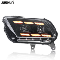 Projecteur LED JUSHUN pour Ford Mustang 09-14, mise à niveau des feux de signalisation LED, feux de jour, accessoires