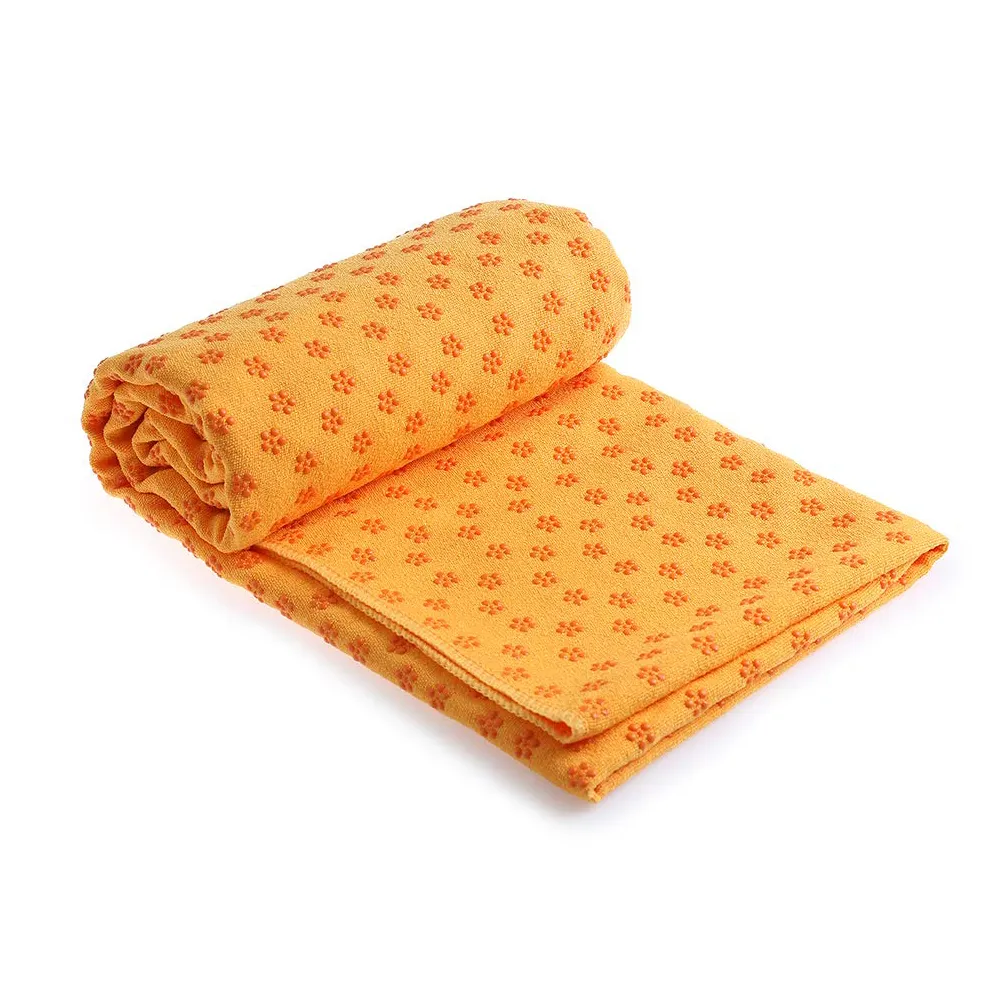 Eco friendly microfiber suede towel non slip yoga towel with mesh bag