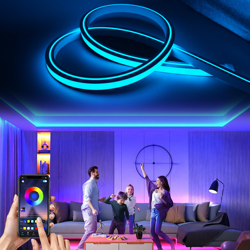 High Brightness RGB LED Strip IP67 Waterproof Long Lifespan USB Dimmable for for Indoor Decoration & Ambient Lighting