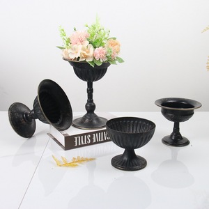 Traditional Iron Tabletop <b>Vase</b> Set For Wedding Decor And Home Decoration - Product Image 4