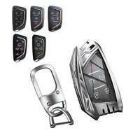 Étui porte-clés en métal avec porte-clés compatible avec 2020-2025 Chevrolet Corvette C8 6 boutons 7 boutons