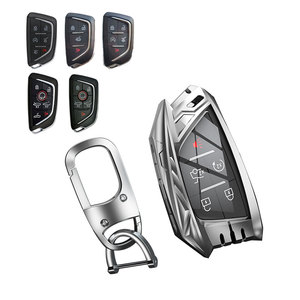 Kim loại Key Fob Bìa Trường hợp với Keychain Tương thích với 2020-2025 Chevrolet Corvette C8 6 nút 7 nút - Product Image 3