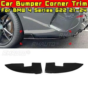 <b>Car</b> Rear Bumper Splitter <b>Diffuser</b> Spoiler Body Kit <b>For</b> BMW 4 Series 2-Door G22 2021-2024 MP Style Bumper Protector Corner Trim - Product Image 2