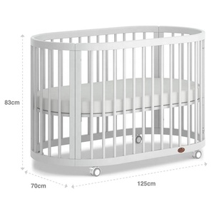 cubby convertible round crib