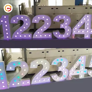 JAGUARSIGN Manufacturer Custom Marquee Letters Giant Birthday LED Marquee Numbers Party Decoration