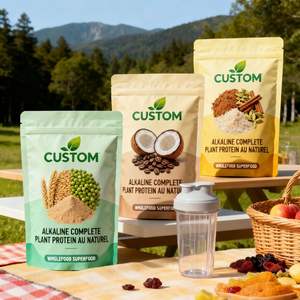 Bolsas de Plástico Reciclables para Alimentos con Impresión Personalizada, Bolsa de Aluminio Mate para Alimentos con Cierre, Empaque con Cierre Hermético - Product Image 3