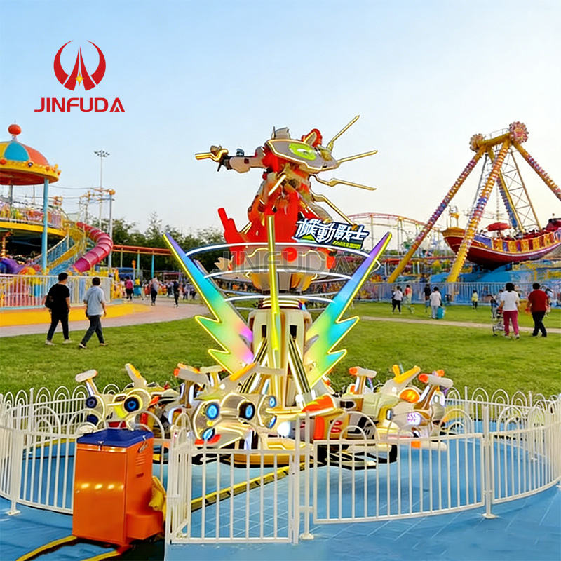 Amusement Park Kids Kiddie Rides 12p Airplane Ride Self Control Plane ...