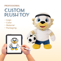 Jouets en peluche personnalisés sur mesure, personnages d'anime, thème football, en matière douce, pour fêtes, poupées en peluche de hauteur personnalisée