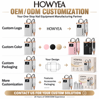Ponceuse à ongles rechargeable HOWYEA Trapano Per Unghie Multiple 40000 RPM Machine à percer les ongles sans balais