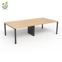 Table de conférence moderne IULTRA en MDF pour bureau commercial, usage domestique et scolaire, écologique et extensible