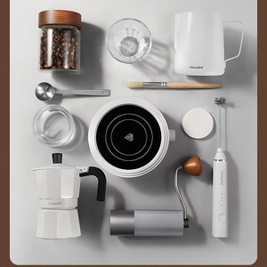 Ensemble de café avec cafetière moka et grains de café - Cadeaux de naissance, de déménagement, de maison, <span class=keywords><strong>souvenirs</strong></span> de réunions annuelles d'entreprise - Product Image 4