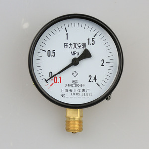 เกจวัดแรงดันสุญญากาศ Tianchuan รุ่น YZ-100 ขนาด 100 มม. โลหะ ข้อต่อ M20x1.5 ผลิตที่เซี่ยงไฮ้ - Product Image 2