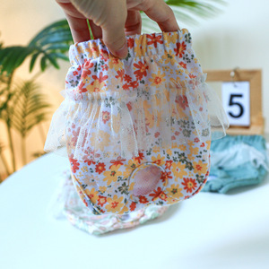 תחתוני כלבים היגייניים, ניתנים לכביסה, דגם OEM, חצאית חמודה עם תחרה, מכנסיים סניטריים לכלבים, חיתולים לכלבים. - Product Image 3