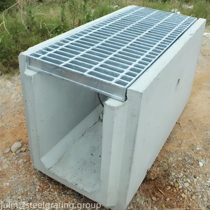 Сверхпрочная оцинкованная стальная дренажная решетка для проезда и тротуара - Product Image 5